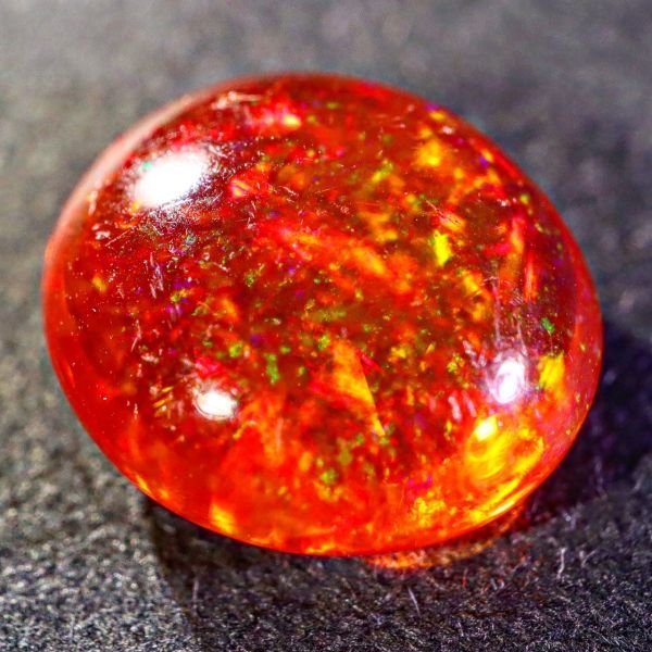 真紅&最高品質&遊色抜群!!1.685ct 天然ファイアオパール メキシコ産