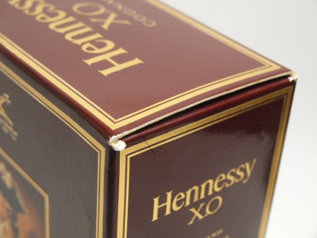 HENNESSY ヘネシー XO 旧ボトル 金キャップ クリアボトル 700ml/40% 箱
