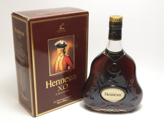 HENNESSY ヘネシー XO 旧ボトル 金キャップ クリアボトル 700ml/40% 箱