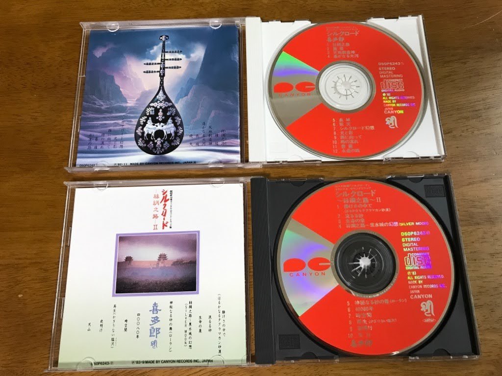 p6/2枚組CD 喜多郎 シルクロード ～絲綢之路～ 1・2 HNK「シルクロード」オリジナル・サウンドトラック D50P6243 帯付き サントラ_画像3
