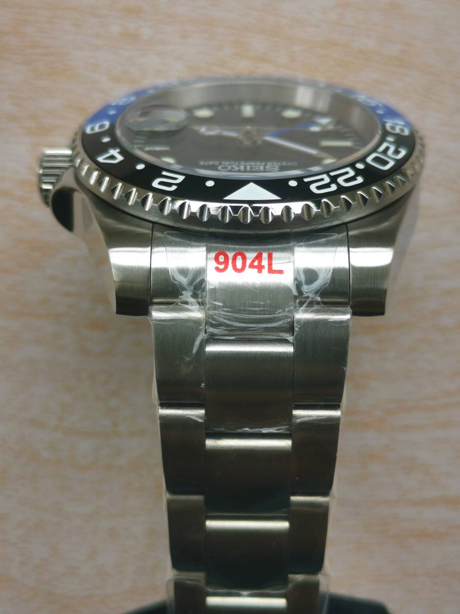 SEIKO MOD NH34 GMTマスター カスタム 手巻き 自動巻 seikomod SEIKO MOD NH34 GMTマスター カスタム 手巻き 自動巻 seikomod
