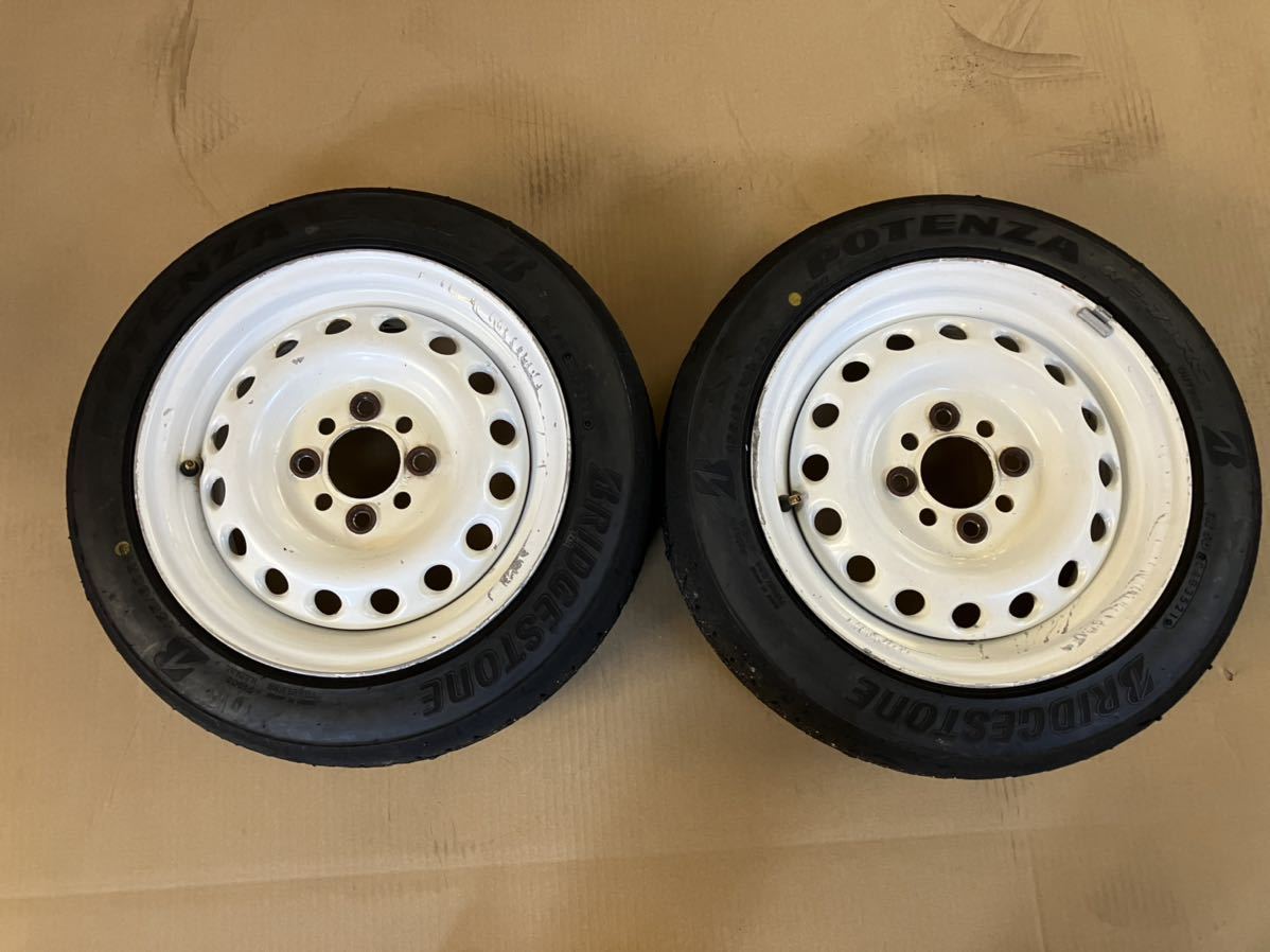 BS スーパーラップ スーパーRAP 13インチ 5.5J+38 2本 PCD100 RE-71RS