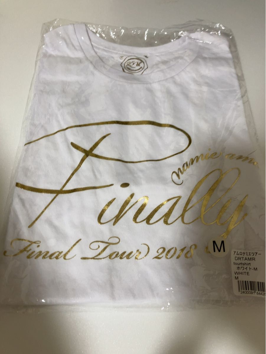 安室奈美恵　finally 25周年　M ホワイト　Tシャツ 公式グッズ 白 Finally TOUR ライブTシャツ amuro
