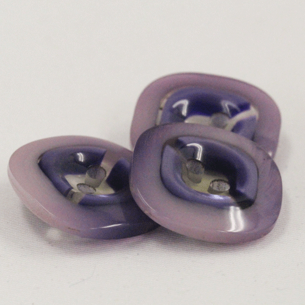 昔のボタン 20ｍｍ １個入 ムラサキ プラスチックボタン ANT9055 昭和30年代からの専門店用の高級ボタン