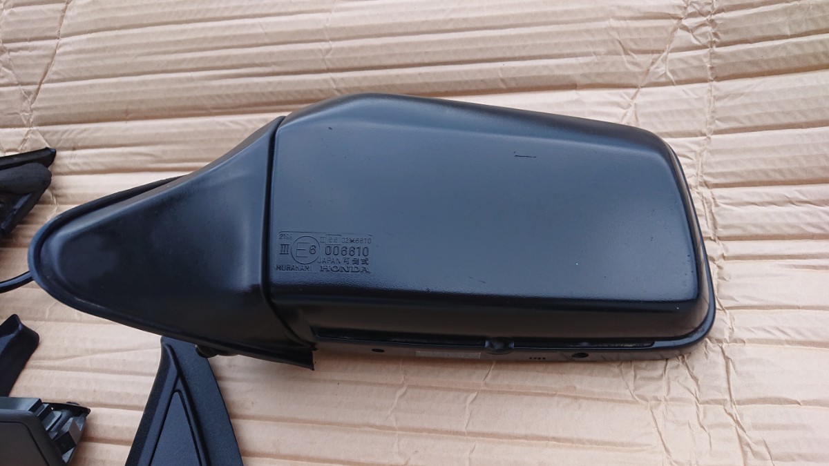 ( rare goods ) Honda 3 generation Prelude BA4 BA5 BA7 not yet painting manual retractable door mirror left right set 