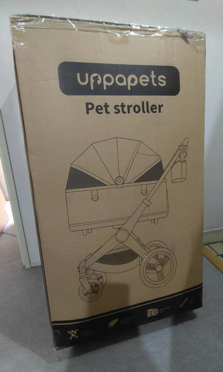 Uppapets ペットカート 分離型高品質超大型スペース四輪ペットキャリア