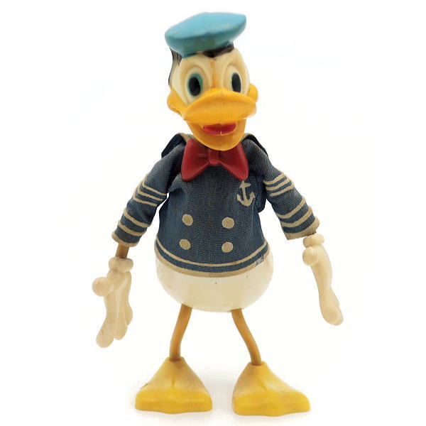  Disney Donald toy figure MARX company 1970 period Hong Kong made arm . pair is is ligane therefore Poe z. freely 
