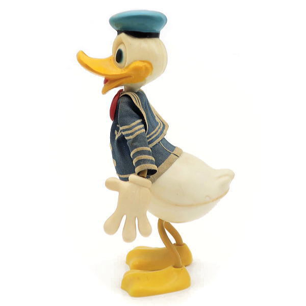  Disney Donald toy figure MARX company 1970 period Hong Kong made arm . pair is is ligane therefore Poe z. freely 