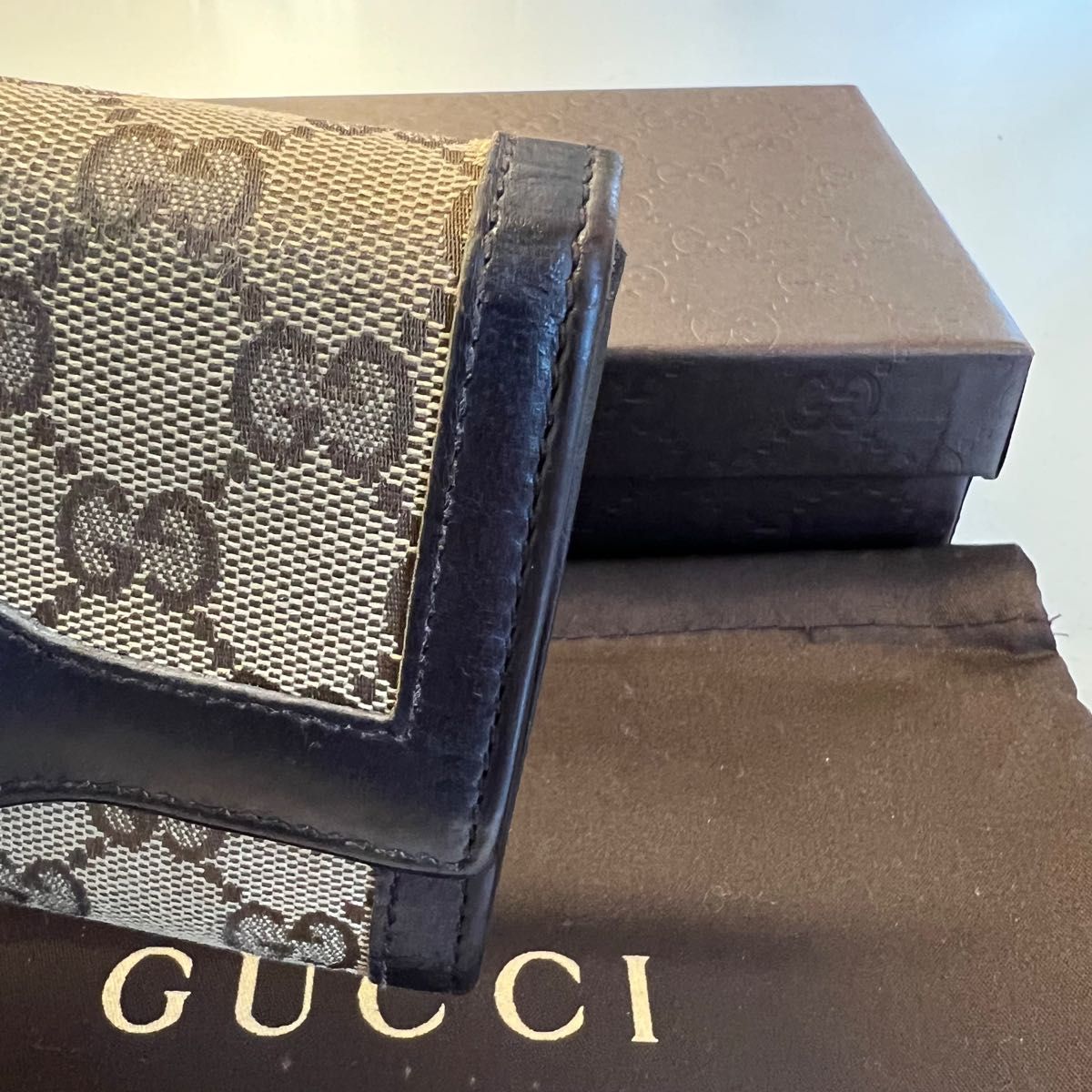 新品同様! グッチ GUCCI 財布 長財布 GGキャンバス コンチネンタル