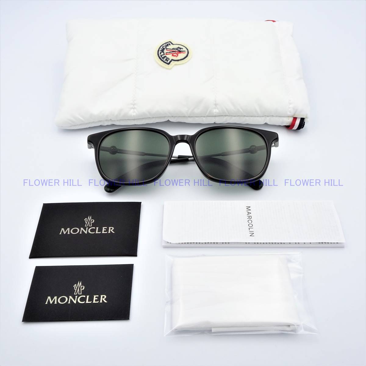 【新品・送料無料】モンクレール MONCLER ML0225 52R 偏光サングラス ダークハバナ イタリア製 メンズ レディース_画像9