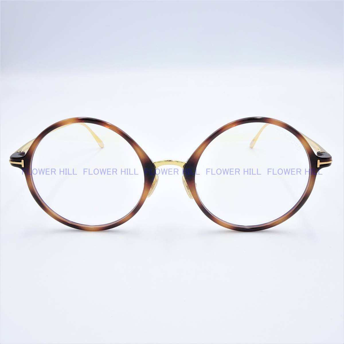 【新品・送料無料】トムフォード TOM FORD TF5703-B 053 メガネ フレーム ブルーライトカットレンズ デミブラウン ラウンド 眼鏡  高級