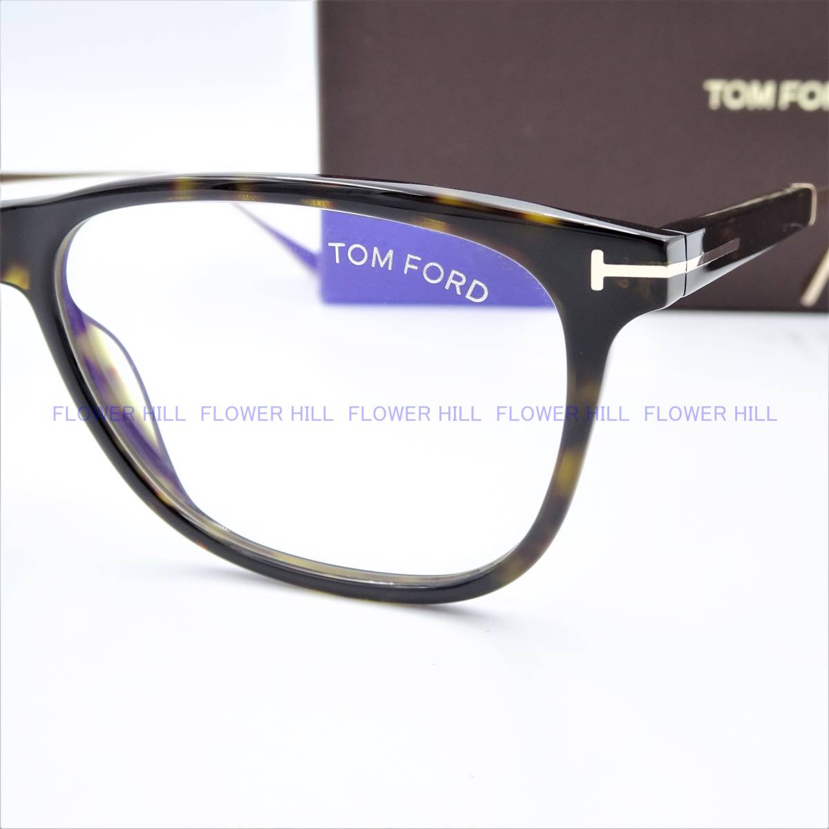 【新品・送料無料】トムフォード TOM FORD TF5589-B 052 メガネ フレーム ブルーライトカット チタンフレーム ハバナ・ブラック  眼鏡 高級