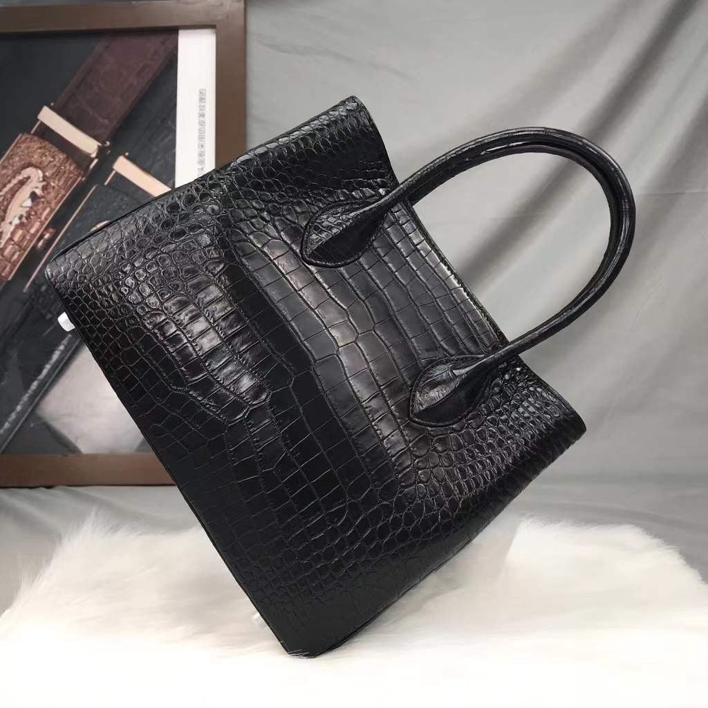 特注品 クロコダイル 本物保証 貴重品 ワニ革 レディースバッグ 総本革