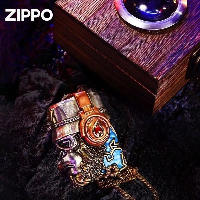 堅実な究極の zippo HIP HOP 孫悟空オイルライター 赤モデル