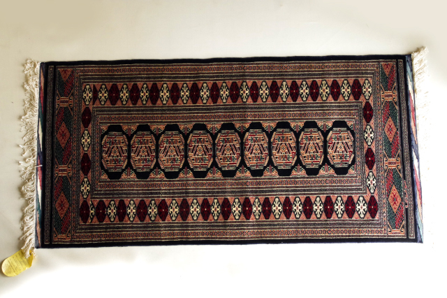 大人気の □パキスタン □ 125cm×64cm 100% 毛 絨毯 カーペット一般