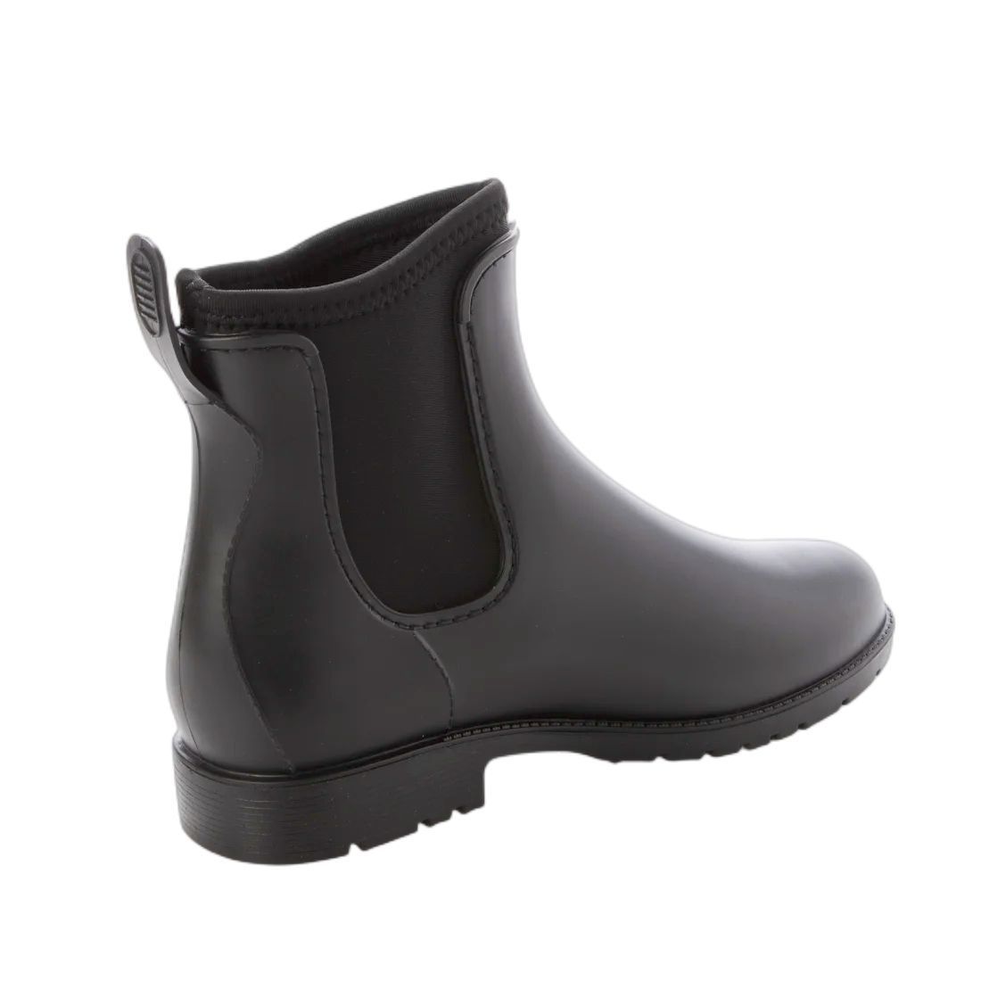 [ outlet ] side-gore rain boots black 24.5cm black 22032