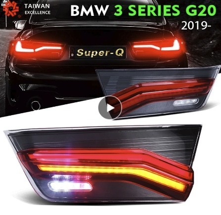 【送料無料】テールランプ ブラック LED テールライト ブレーキランプ ウインカー BMW 3シリーズ G20 G28 G80 2019-_画像3