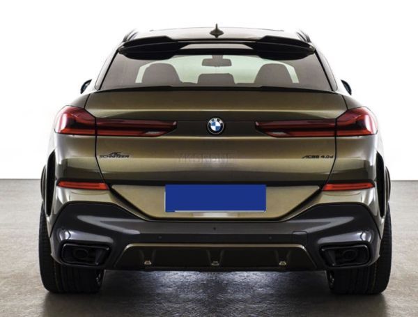 【送料無料】トランクスポイラー ブラック リアスポイラー BMW X6 G06 F96 X6M 2019-2021_取付参考写真