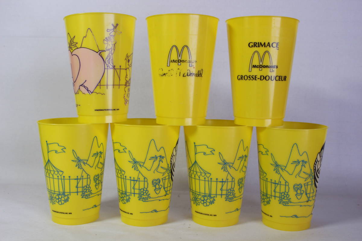 送料無料 10ピースセット! * マクドナルド 1978 1980 70s