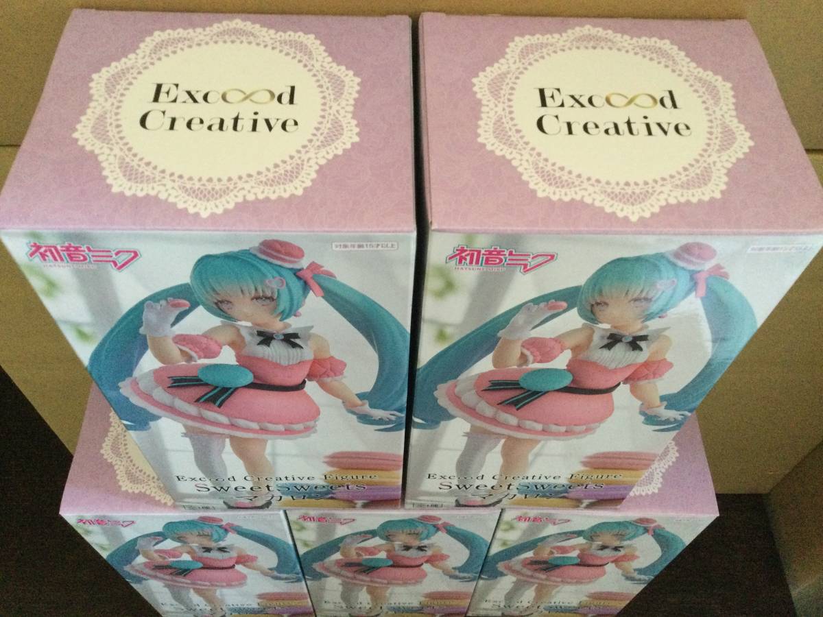 初音ミク Creative Figure SweetSweets マカロン 5個セット フィギュア プライズ 新品 未開封 同梱可_画像6