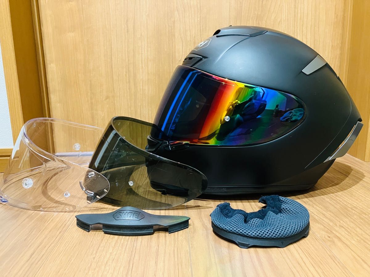 SHOEI X-Fourteen ミラー&スモーク&クリアシールド2019年製造 付属品
