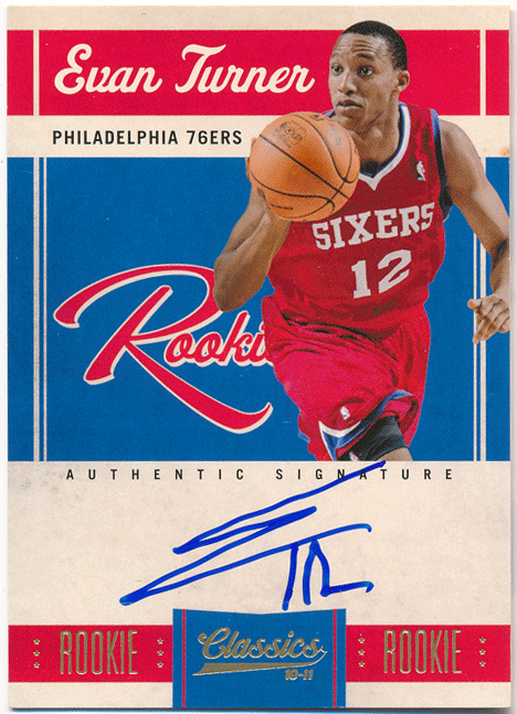 Evan Turner NBA 2010-11 Panini Classics RC Rookie Signature Auto 299枚限定