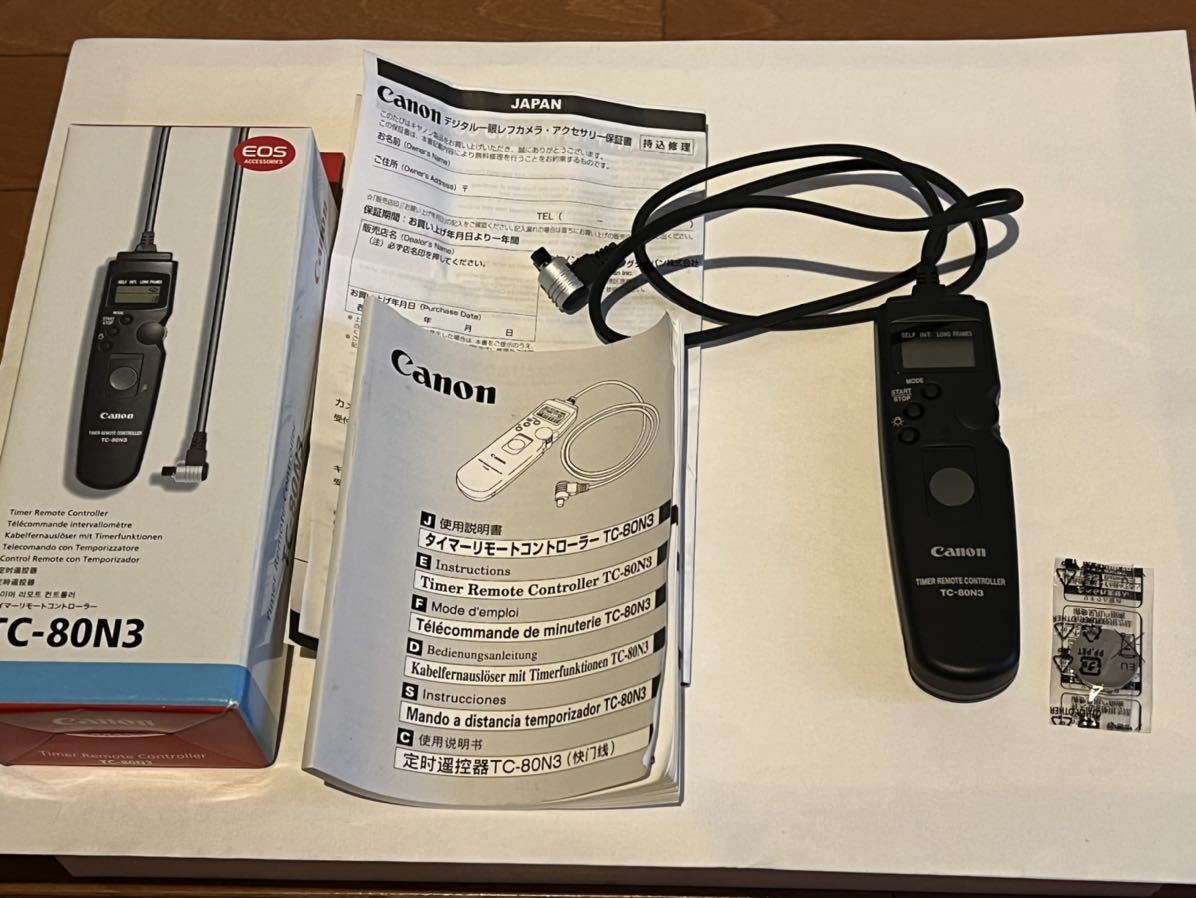 開封済み新品 Canon キャノン TC-80N3 Timer Remote Controller For