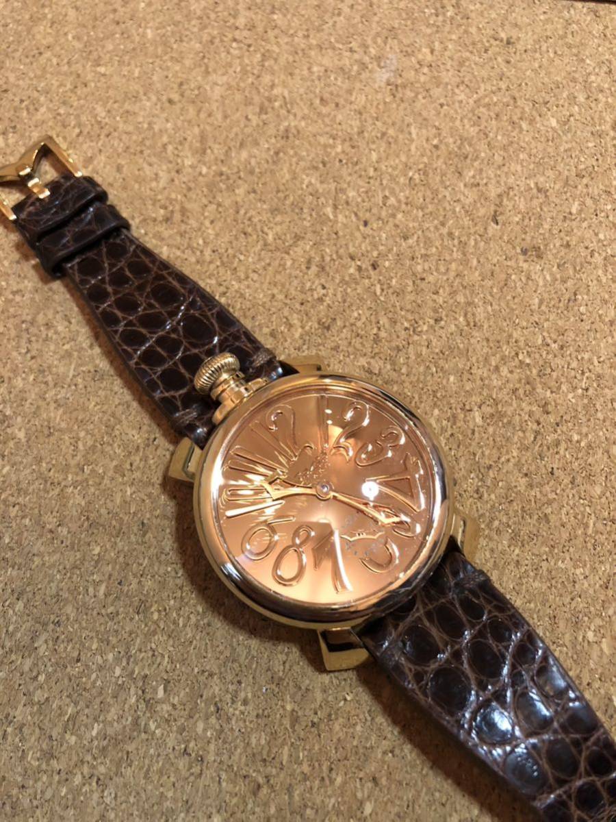 GAGA MILANO ガガミラノ マニュアーレ 48mm ミラーモデル ゴールド
