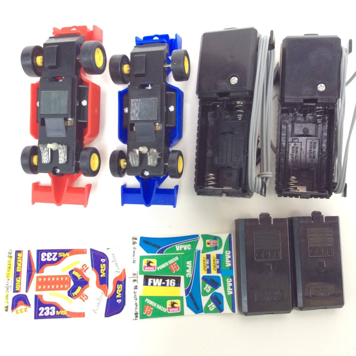 [ Junk * retro ] dead stock, unused goods, single three battery type racing car slot car, car Chaser Z type, that 3