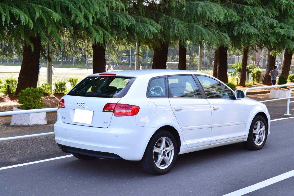 [ beautiful car ] complete dealer maintenance H21 model Audi A3 Sportback 1.4T FSI[ inspection 32/6 long time period ] I screw white /7 speed AT/16 -inch after market AW/ no smoking / Tokyo 