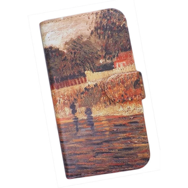 Redmi Note 10 JE XIG02/A101XM　スマホケース 手帳型 プリントケース ゴッホ セーヌ川の川岸 絵画 名画_画像1