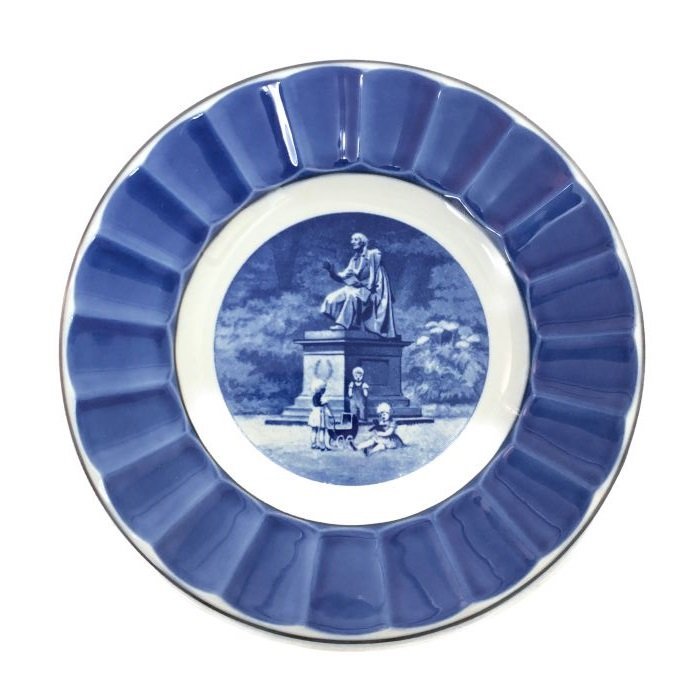 ロイヤルコペンハーゲン ROYAL COPENHAGEN イヤーズプレート 飾り皿 1994年 1998年 2000年 3枚セット ブルー_画像2