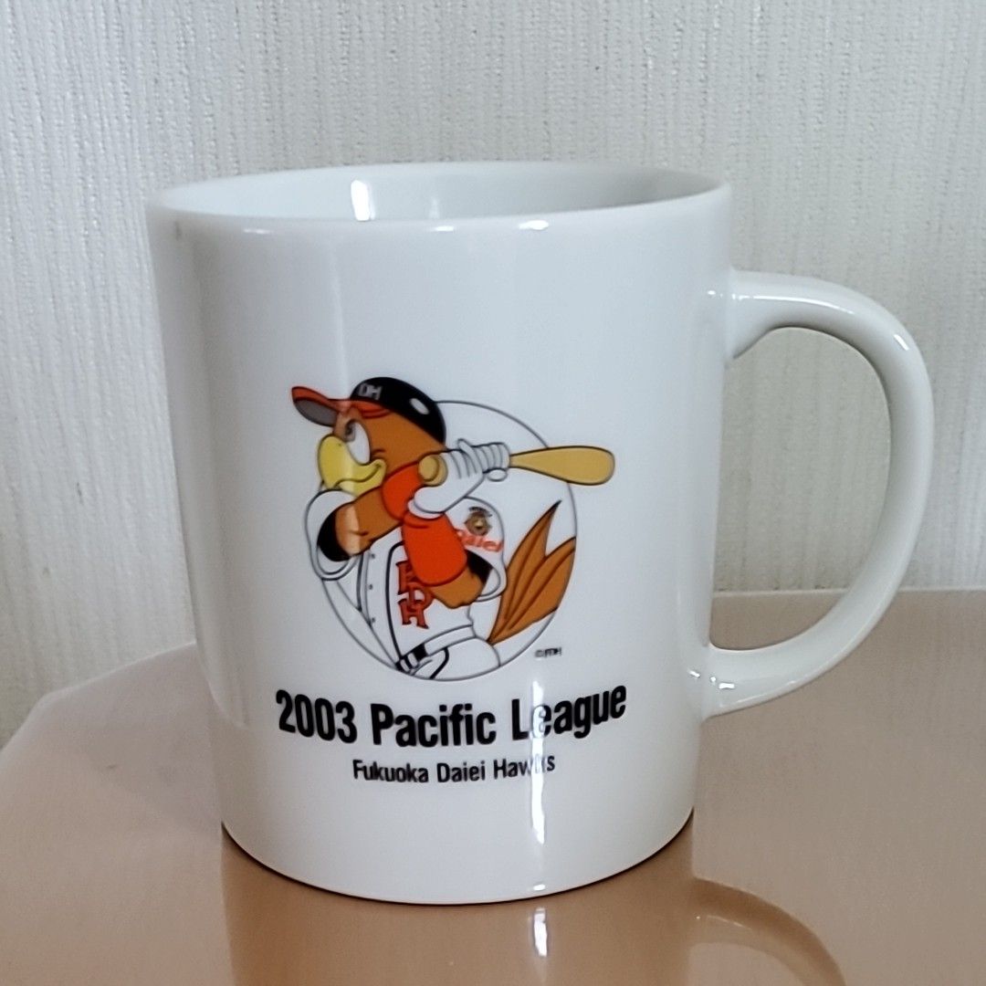 【非売品】福岡ダイエーホークス 2003年 パリーグ優勝記念 たち吉 マグカップ&お皿 各2個セット