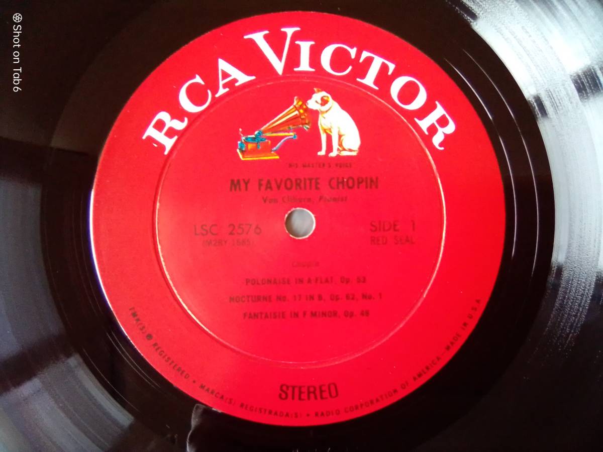 LPレコード 米LIVING STEREO ヴァン・クライバーン MY FAVORITE CHOPIN ショパン 英雄 RCA VICTOR RED SEAL 美盤の画像4