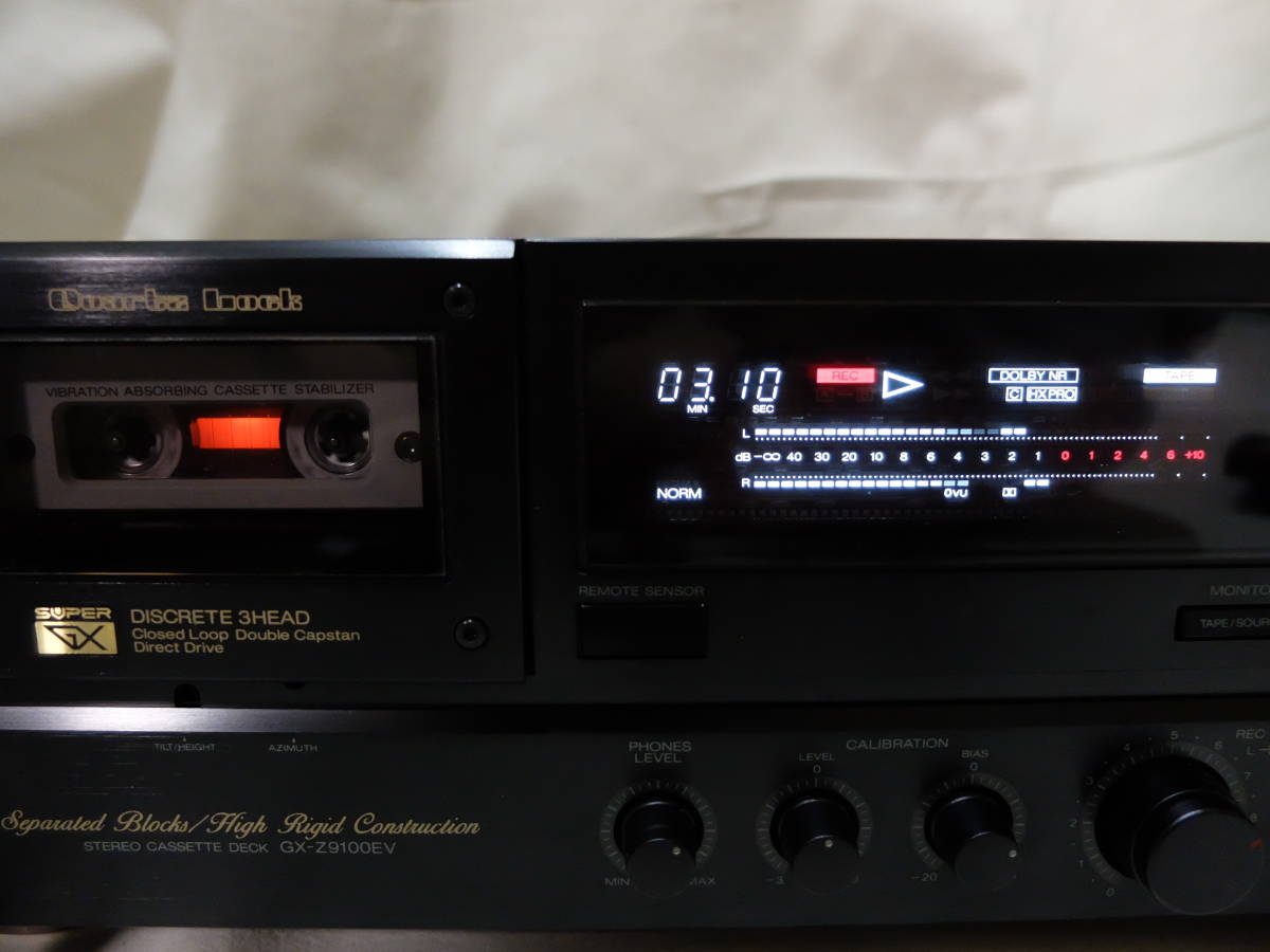 A&D GX-Z9100EV 3ヘッド カセットデッキ リモコン付き 赤井電機 AKAI