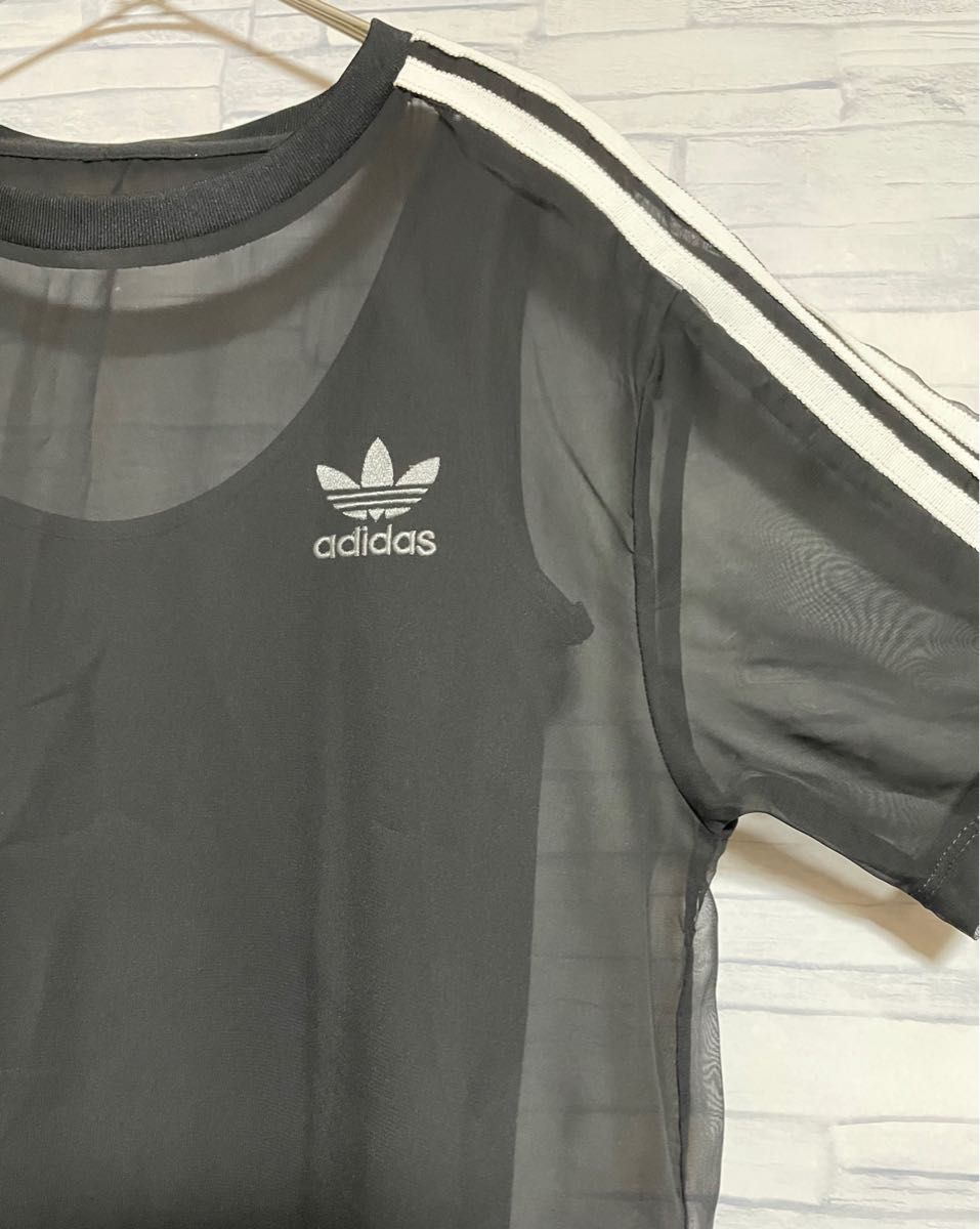 adidas アディダス オリジナルス シースルー レア ワンピース