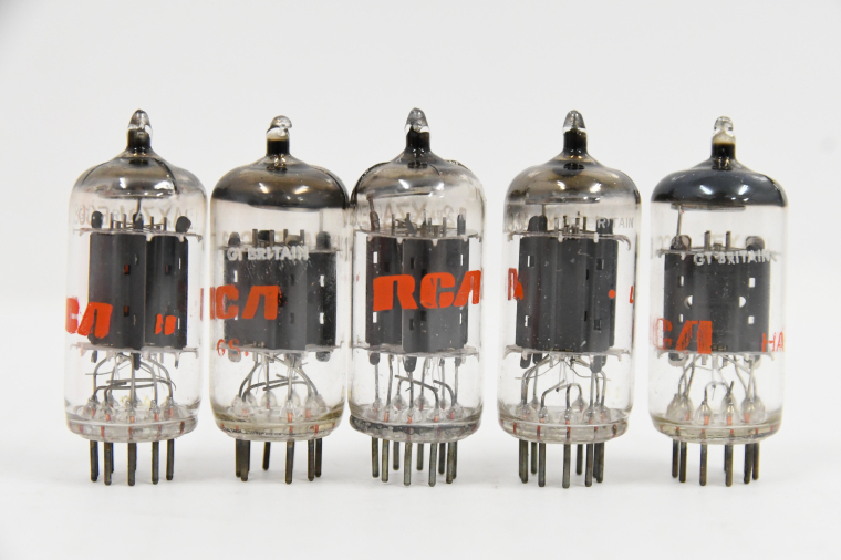 RCA 12AX7A/ECC83 GT BRITAIN 真空管 電圧増幅用双三極管 5本 現状品