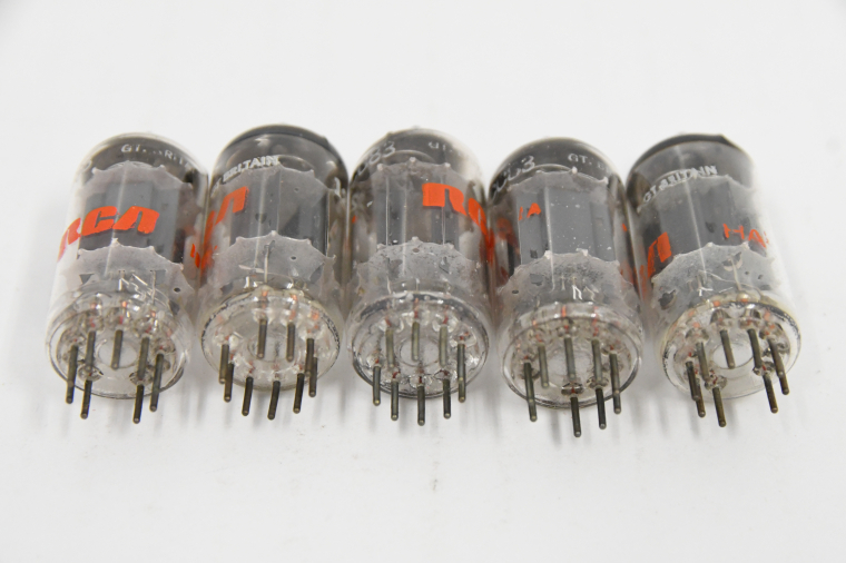 RCA 12AX7A/ECC83 GT BRITAIN 真空管 電圧増幅用双三極管 5本 現状品