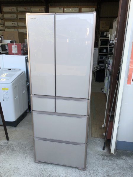 HITACHI 日立 2020年 R-X51N 505L 6ドア 冷凍冷蔵庫 ガラスドア_画像1