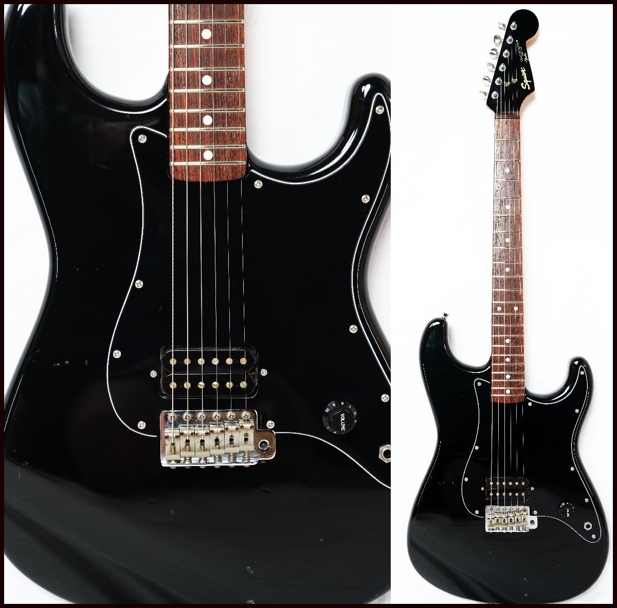 ★Squier by Fender★ST-331 BLACK BOXERシリーズ 1ハムバッカー ミディアムスケールストラトキャスター 日本製 80年代★_画像1