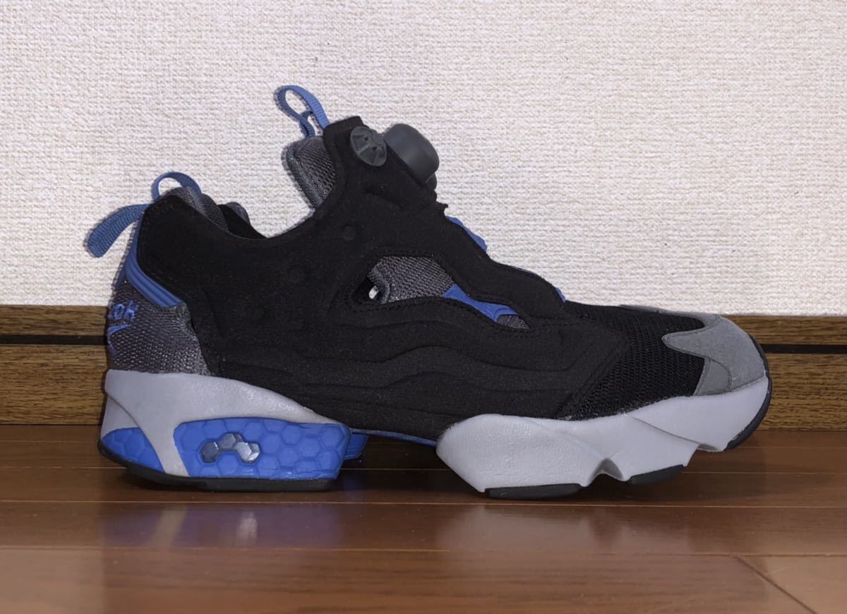 良品 REEBOK INSTA PUMP FURY OG NM FV4207 US7 25cm 25.0cm リーボック ポンプフューリー ブラック グレー ブルー 黒 灰 青 INSTAPUMP OG_画像3