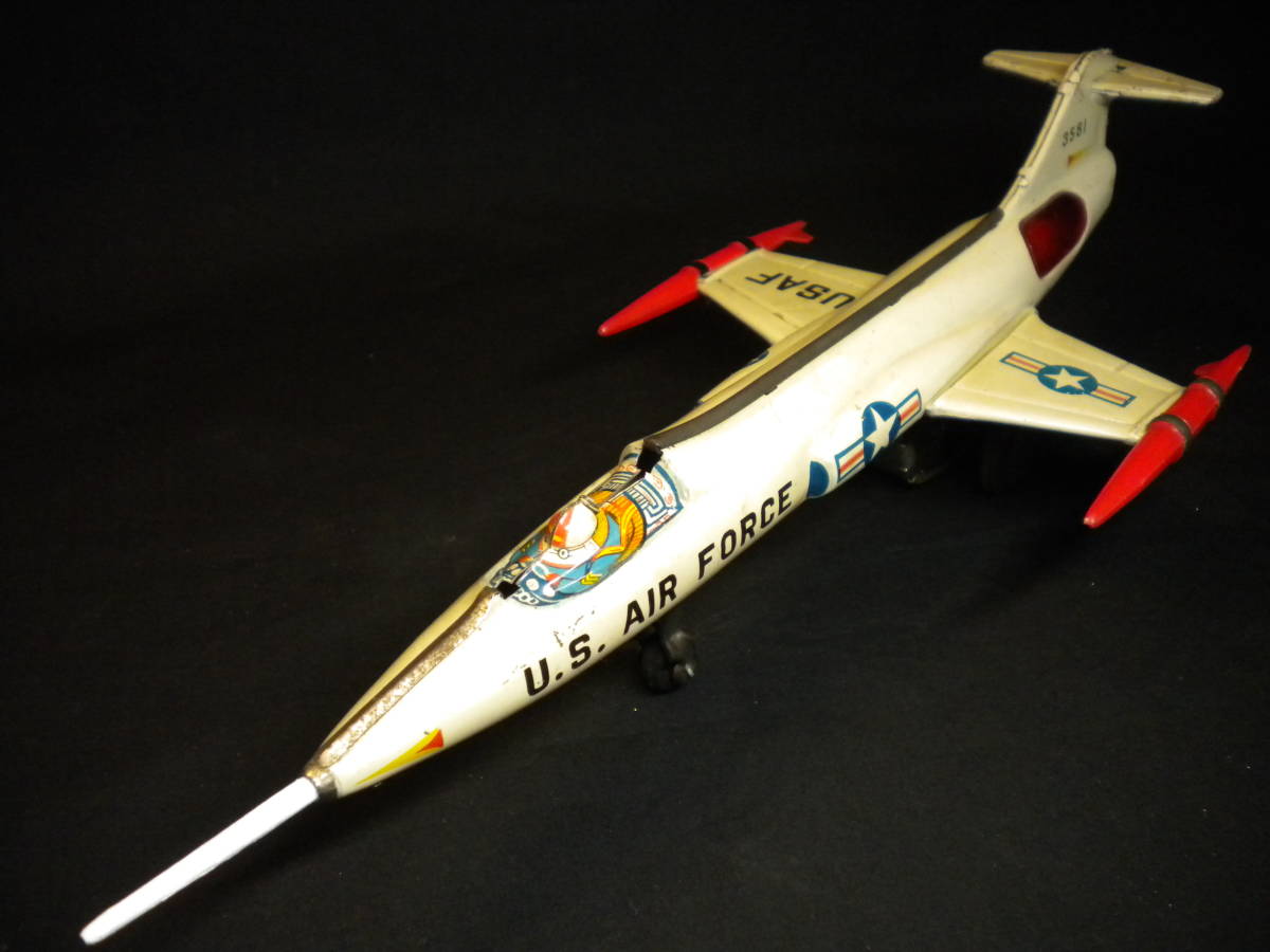 新品登場 FORCE ★U.S.AIR 米国空軍 欠点あり★ ビンテージ 昭和レトロ 吉屋製 フリクション式 ブリキ製 スターファイター F104J ロッキード 航空機 新品登場 FORCE ★U.S.AIR 米国空軍 欠点あり★ ビンテージ 昭和レトロ 吉屋製 フリクション式 ブリキ製 スターファイター F104J ロッキード 航空機