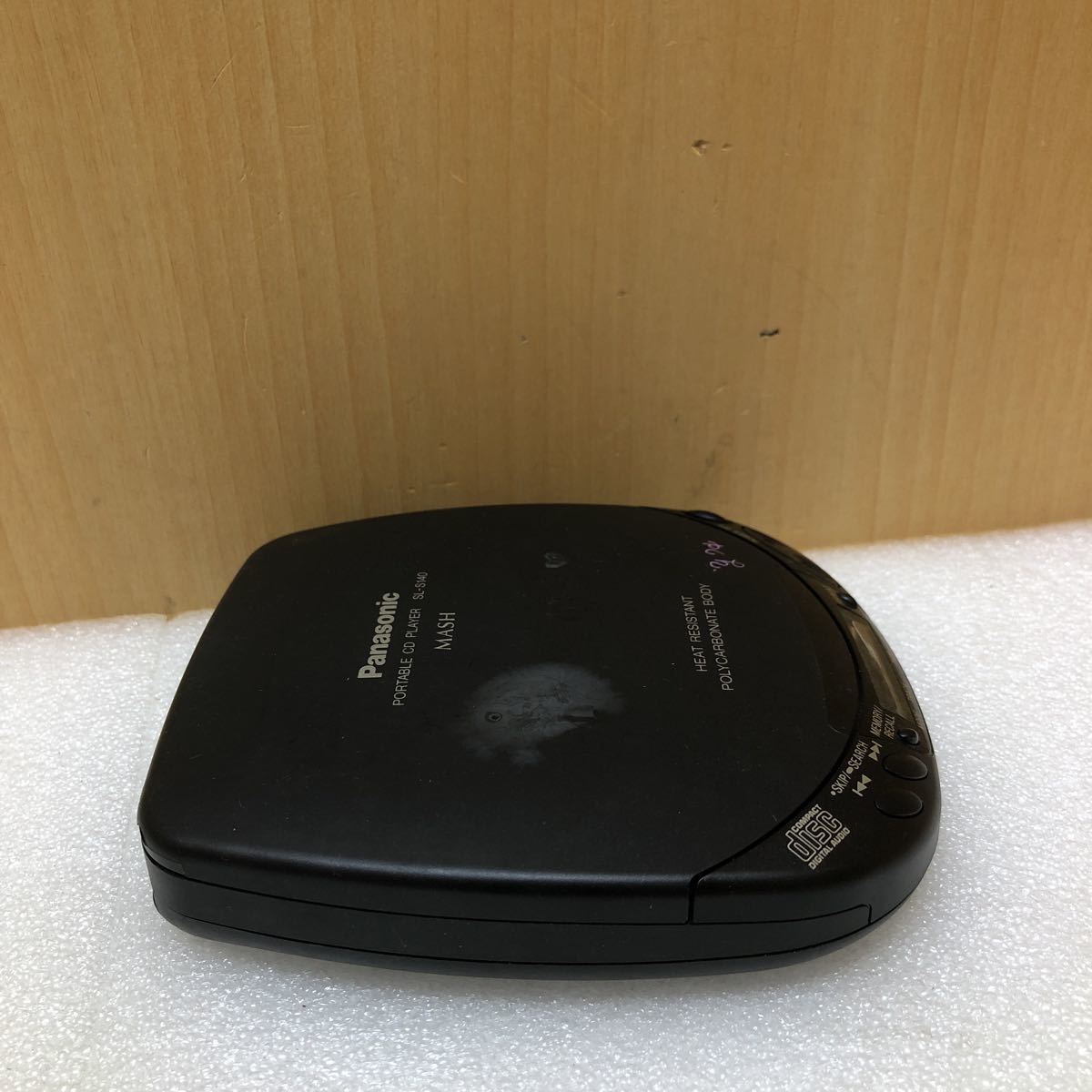 WM4276 Panasonic ポータブルCDプレーヤー SL-S140 通電できず ジャンク品 1215の画像4