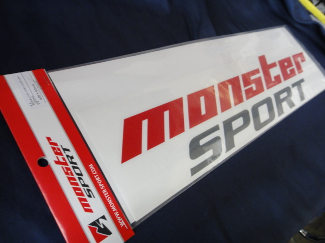 偽物注意 本物！化粧袋入 NEW モンスタースポーツ ステッカー 特大 4ヶ限り monster SPORT 抜文字 転写 L 450×95 新品 1枚 セール 送無(条_ザ・本物～！