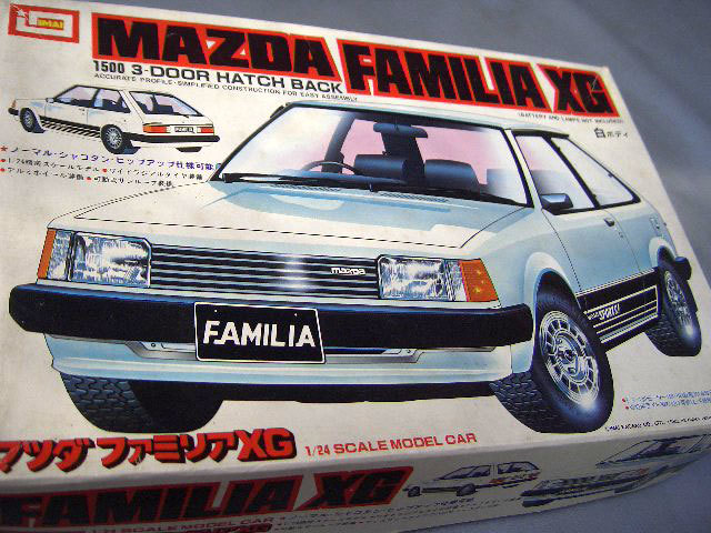 †IMAI FAMILIA 1500 XG イマイ ファミリア 輸出仕様 MAZDA 323シャコタン ホッドロット 旧車會 薄タイヤ 暴走 ミッシュラン バブル黄金期_画像1