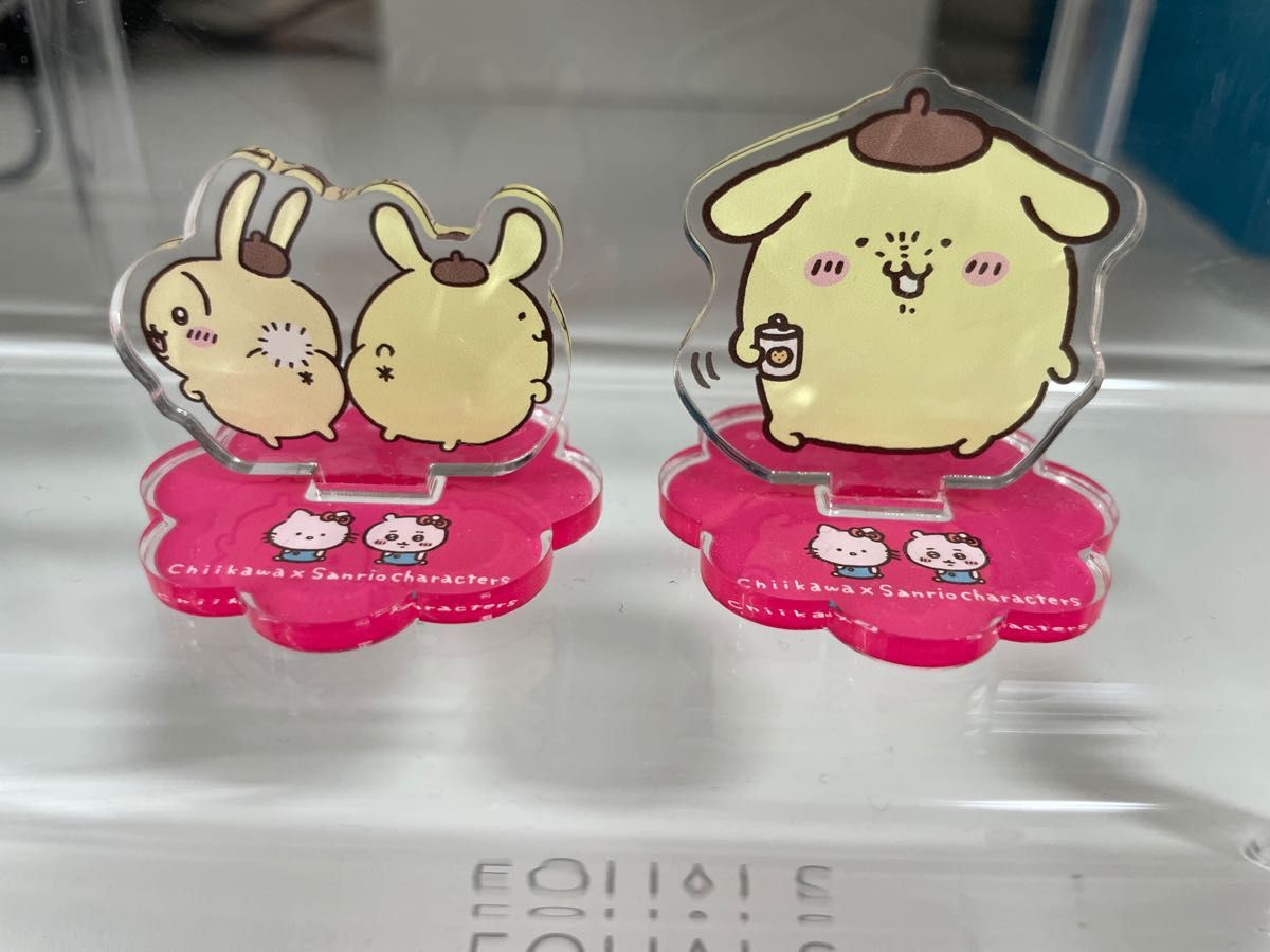 サンリオ ちいかわ コラボ アクリルスタンド うさぎ ポムポム サンリオ ちいかわ コラボ アクリルスタンド うさぎ ポムポム