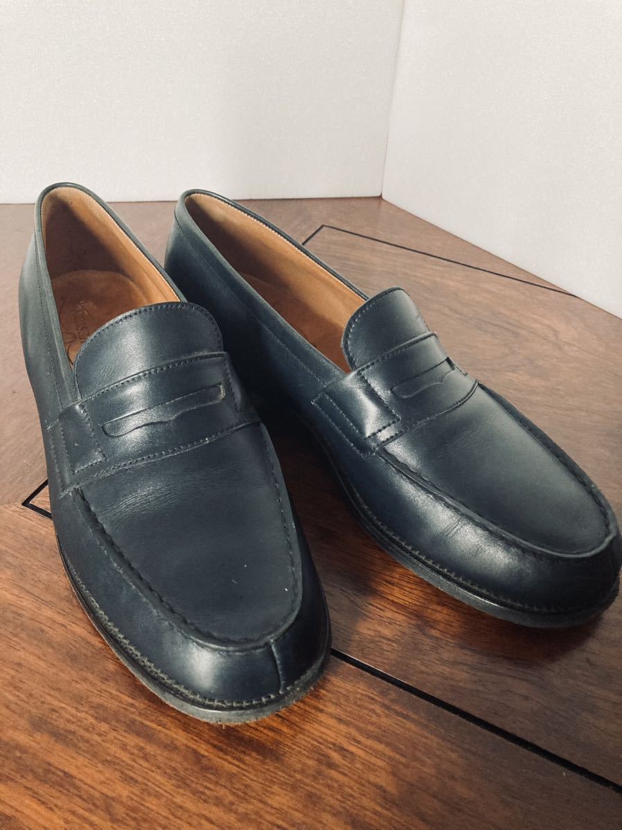 極美品◇J.M WESTON JMウエストン 180シグネチャーローファー ネイビー