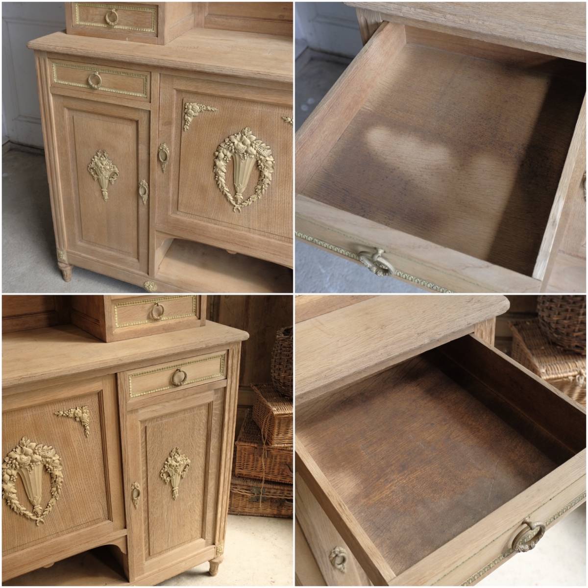  France antique * French cabinet * antique furniture / Vintage /bro can to/ natural / store furniture / display 