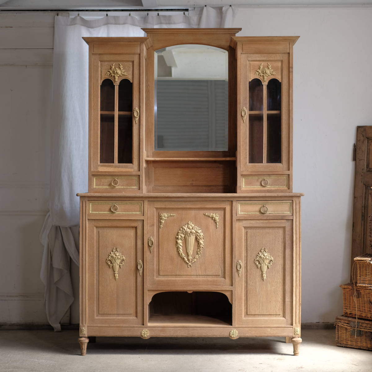  France antique * French cabinet * antique furniture / Vintage /bro can to/ natural / store furniture / display 