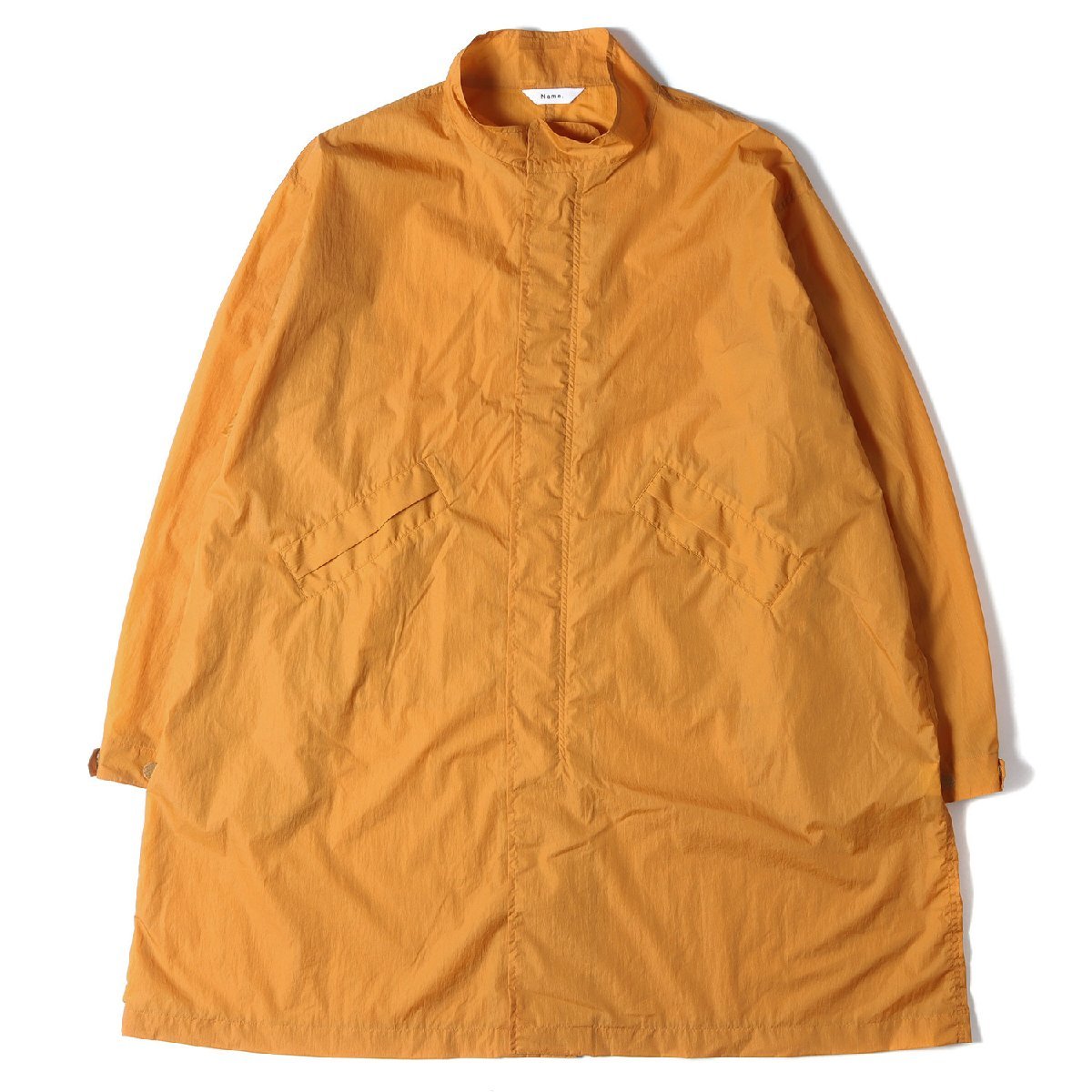 美品 Name. ネーム マイクロ リップストップ ナイロン ミリタリー モッズコート NYLON MICRO RIPSTOP M-65 COAT 22SS マスタード 2 日本製